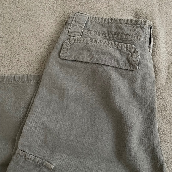 Zara Linen Blend Cargo Pants Light Grey - Picture 6 of 6